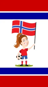 Norway women's football pin