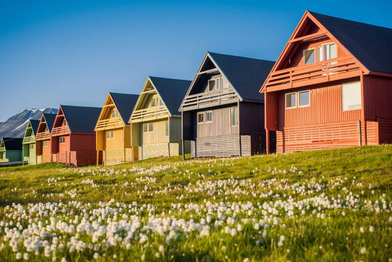 Summer heat in Longyearbyen, Svalbard.