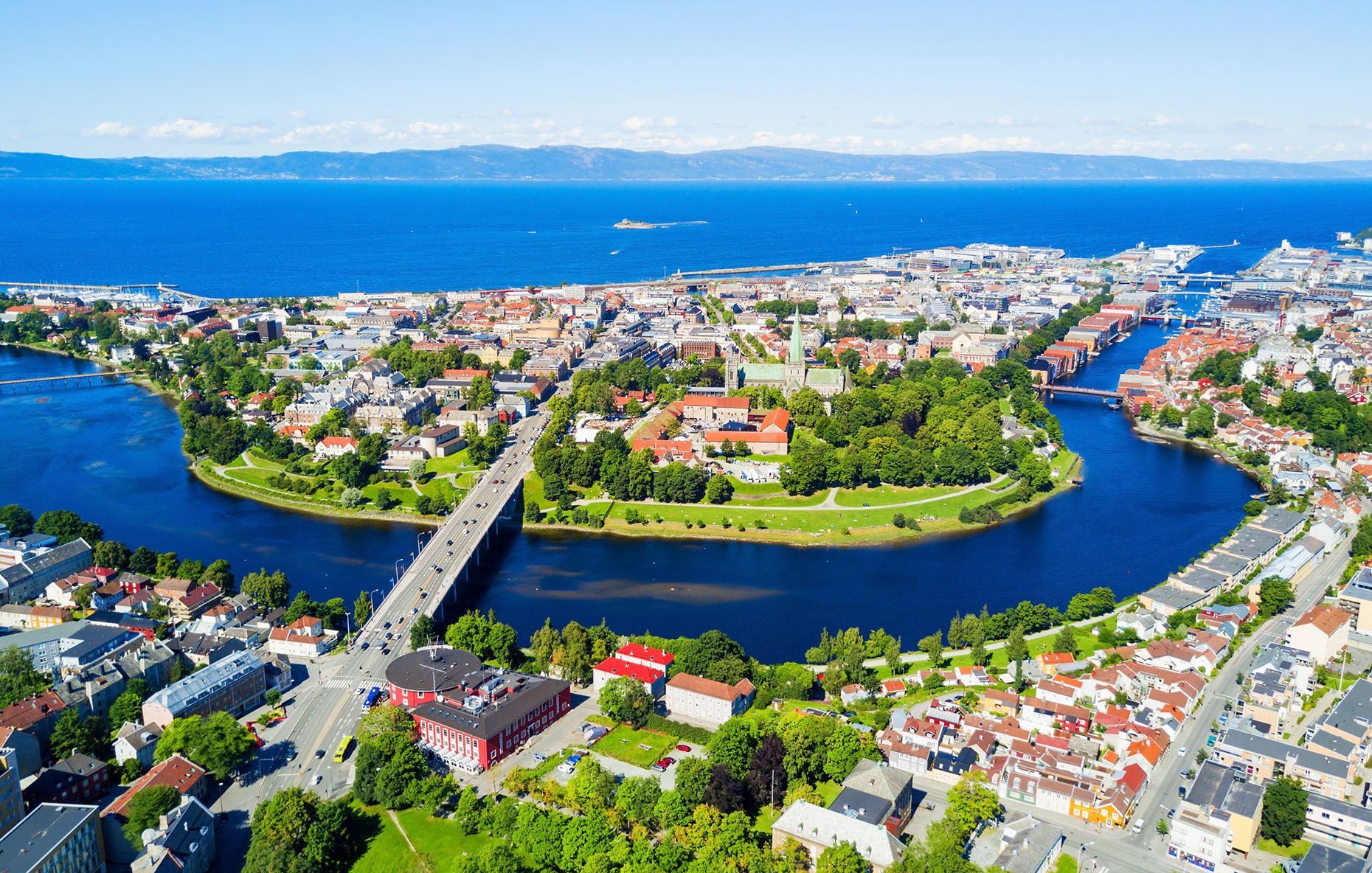 Trondheim seen from the air