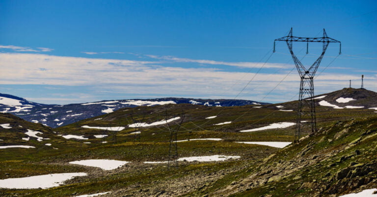 Electricity grid in Norway.