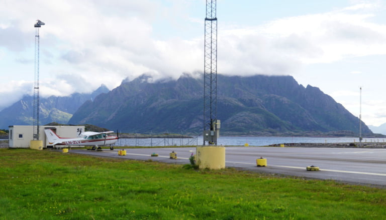 Svolvær Airport in Northern Norway. Photo: Editorial credit: EQRoy / Shutterstock.com.