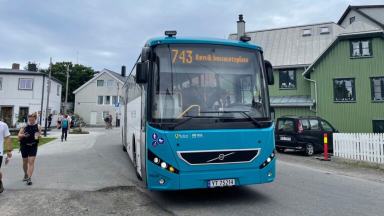 Local bus in Lofoten.