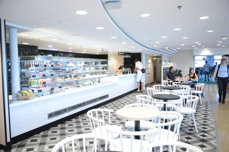 Café-style dining options are also available if you want a light meal or dessert. Photo: Daniel Albert.