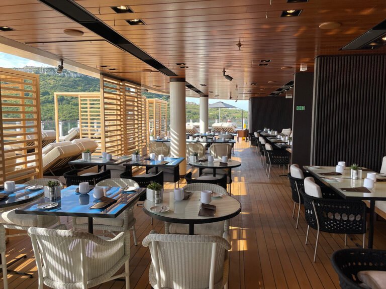 Private restaurant in The Haven on the Norwegian Prima.