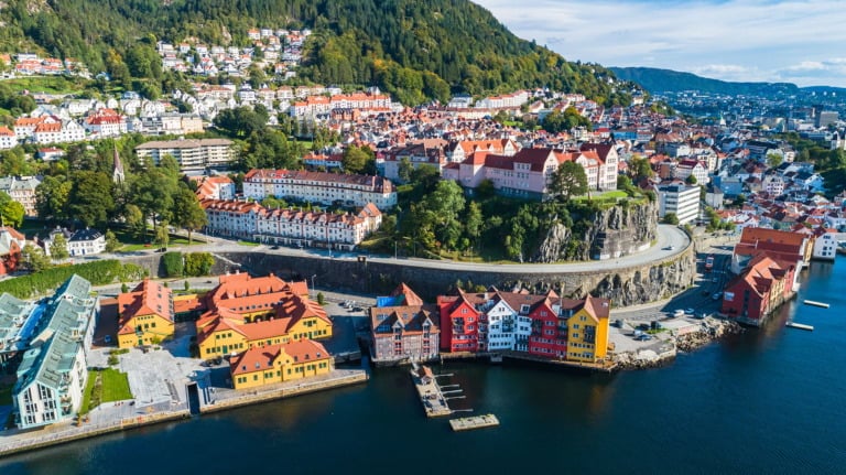 Old part of Bergen, Norway