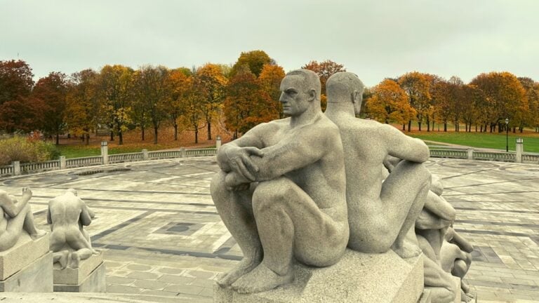 Granite sculpture in Vigeland Park, Norway.