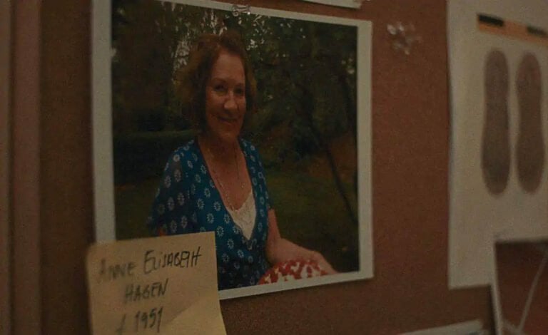 Anne-Elisabeth Hagen portrayed in The Lørenskog Disappearance. Photo: Netflix.