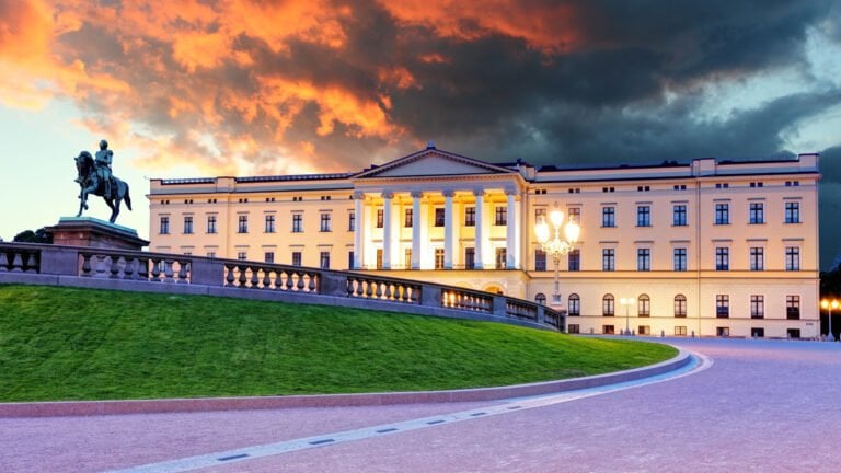 Royal Palace in Oslo, Norway.