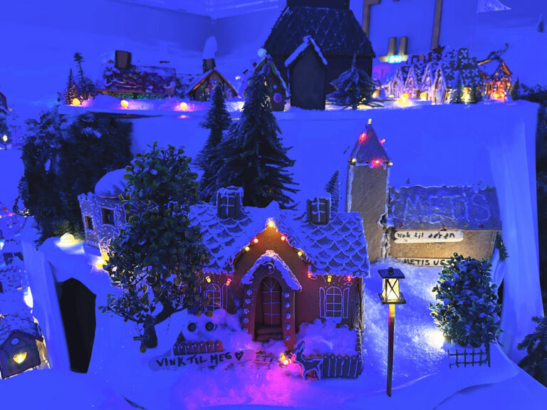 Buildings at the gingerbread town in Bergen, Norway.