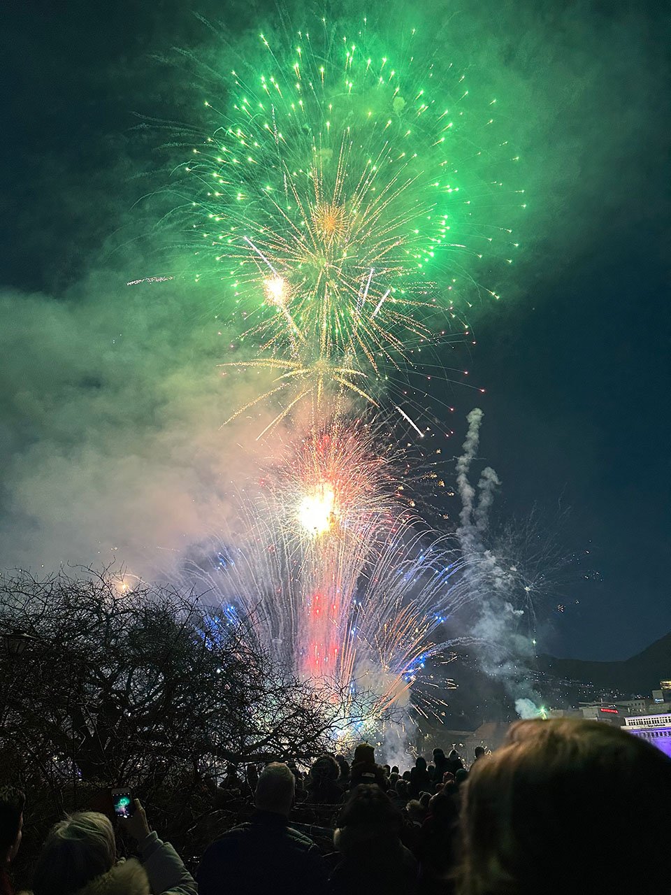 Fireworks after Bergen's Lysfesten.