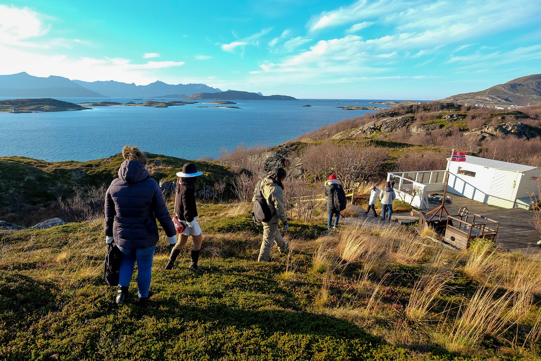 Office hiking group in Norway