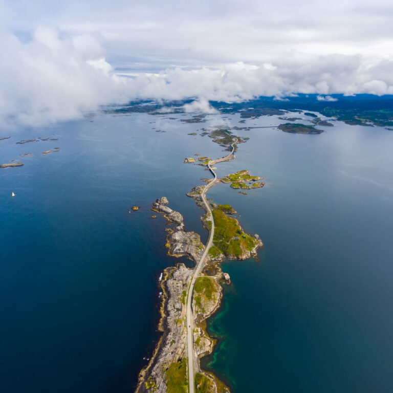 Atlantic Ocean Road in western Norway.