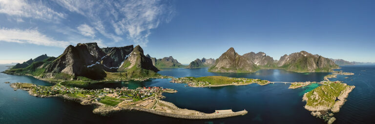 The Lofoten wall scenery in Northern Norway.