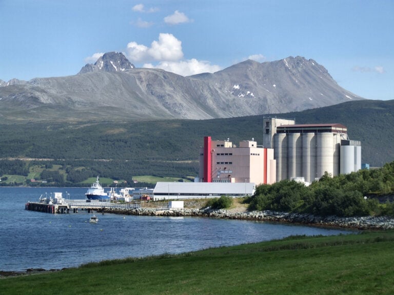 Norway industry on the coastline.