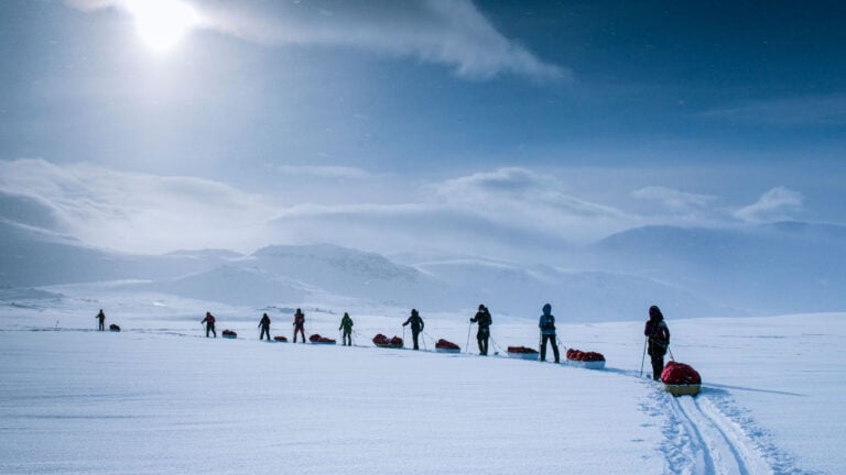 Winter ski expedition at Finse.