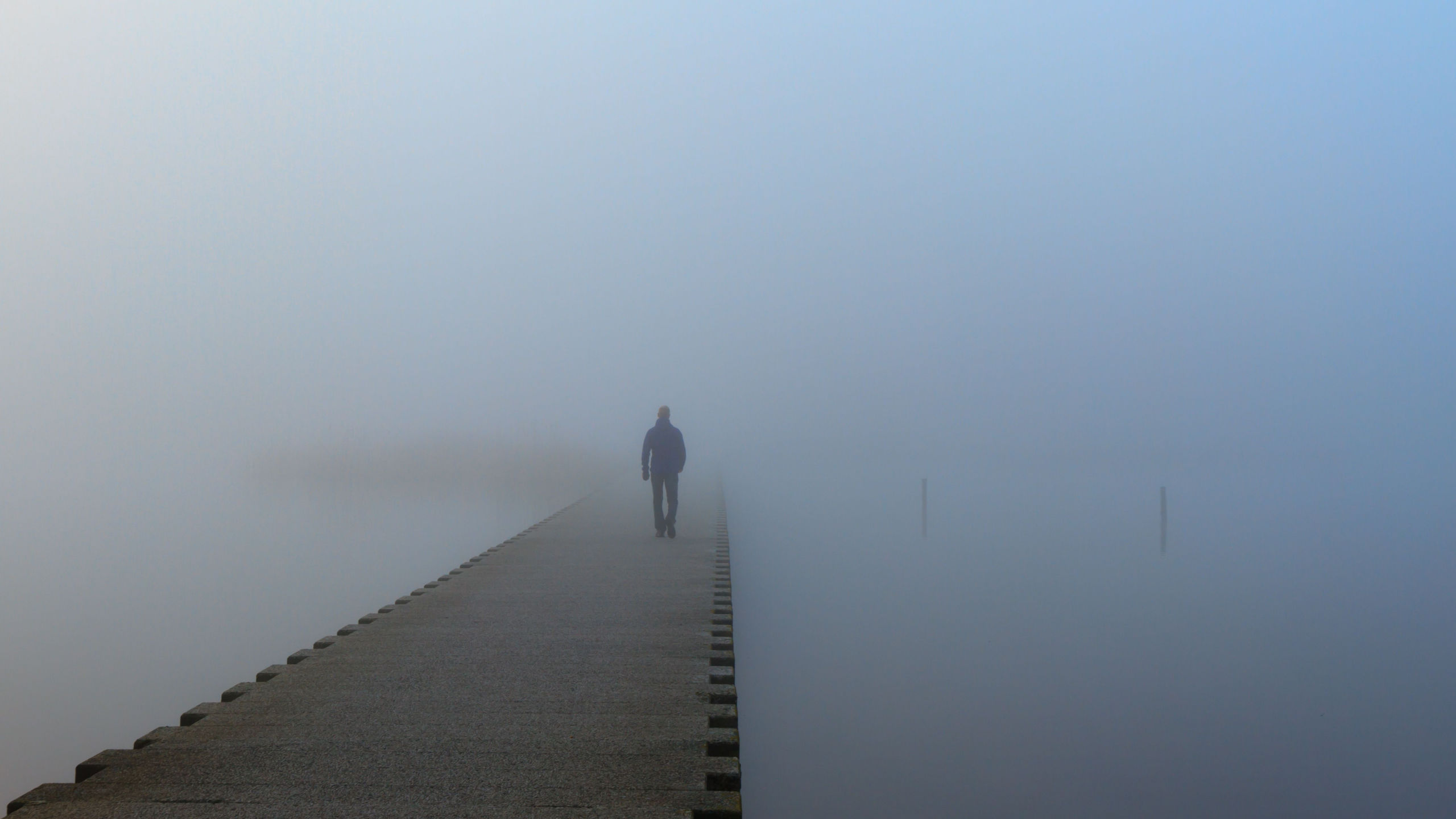 True crime in Norway fog concept image