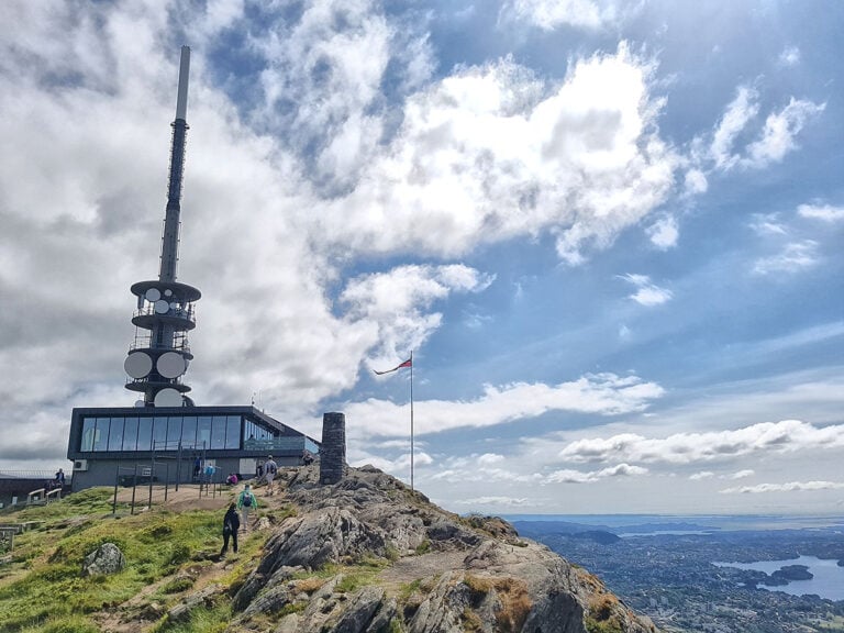 Ulriken summit in Bergen, Norway.