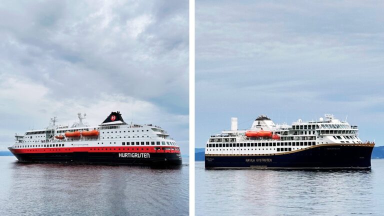 Hurtigruten and Havila Voyages ships.