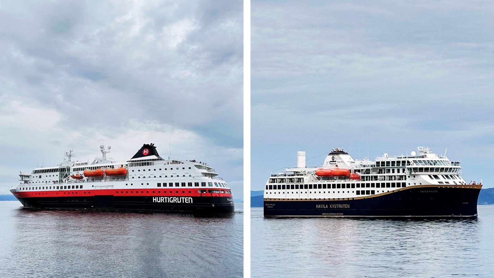 Hurtigruten and Havila Voyages ships.
