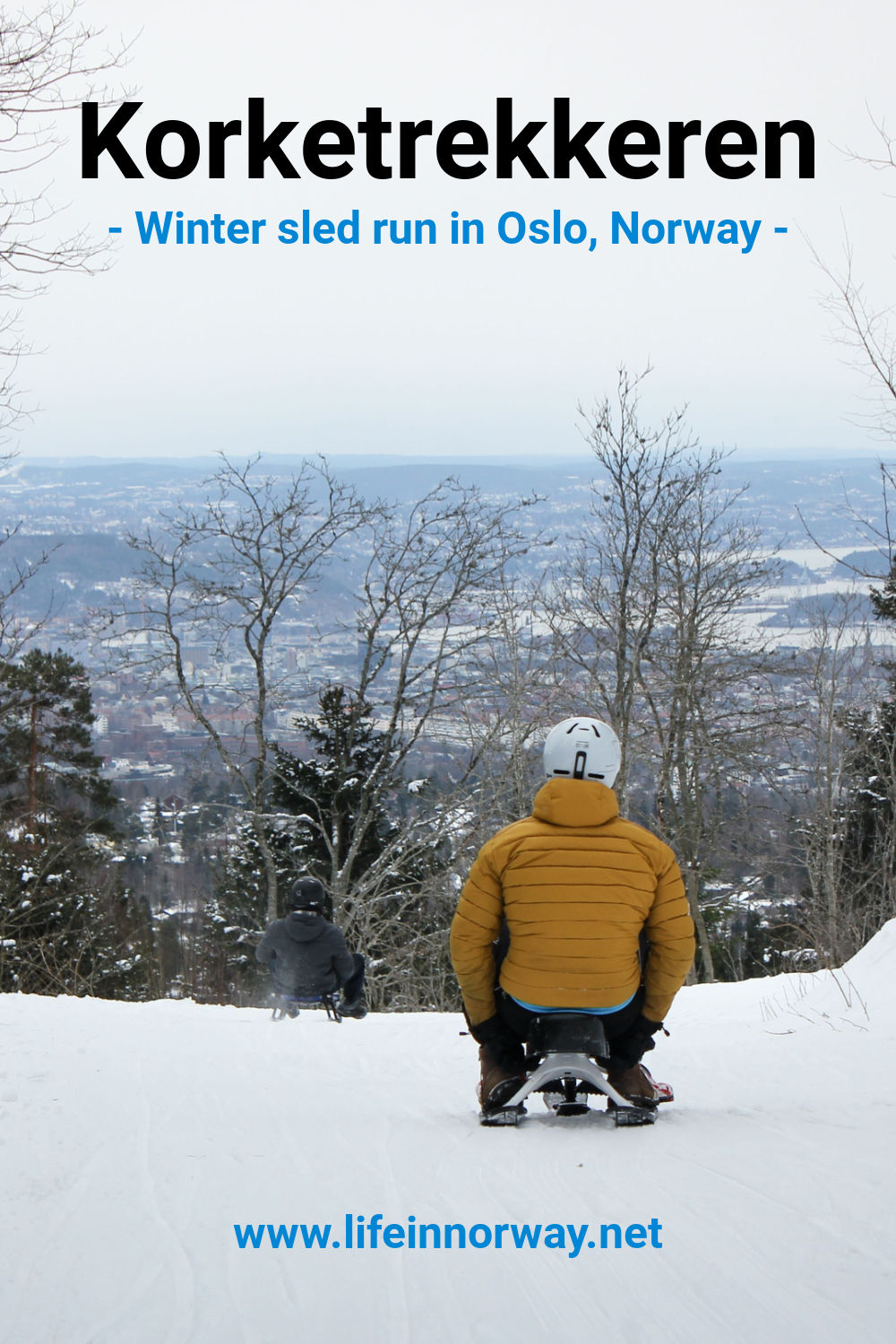 Oslo Toboggan Run Trying Winter Sledding in Oslo Life in Norway