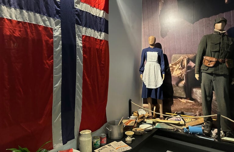 Display in the Narvik war museum.
