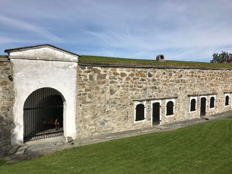 The grounds of Kristiansten fortress.