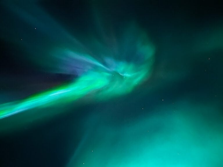 Incredible northern lights in Norway.