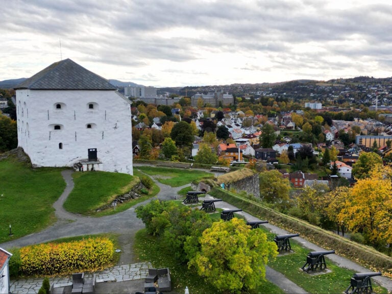 Kristiansten fortress overlooking Trondheim.