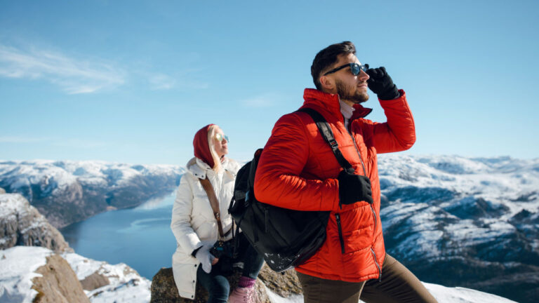 Late winter hiking in Norway.