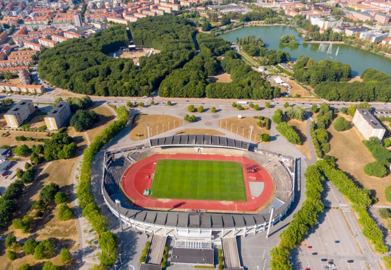 Malmö Stadion, former home of Malmö FF.