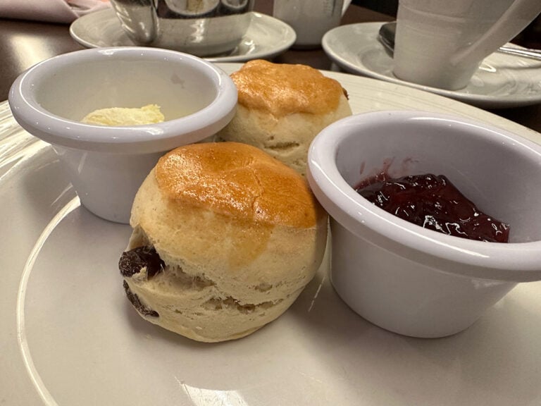 Mini scones at the daily afternoon tea.