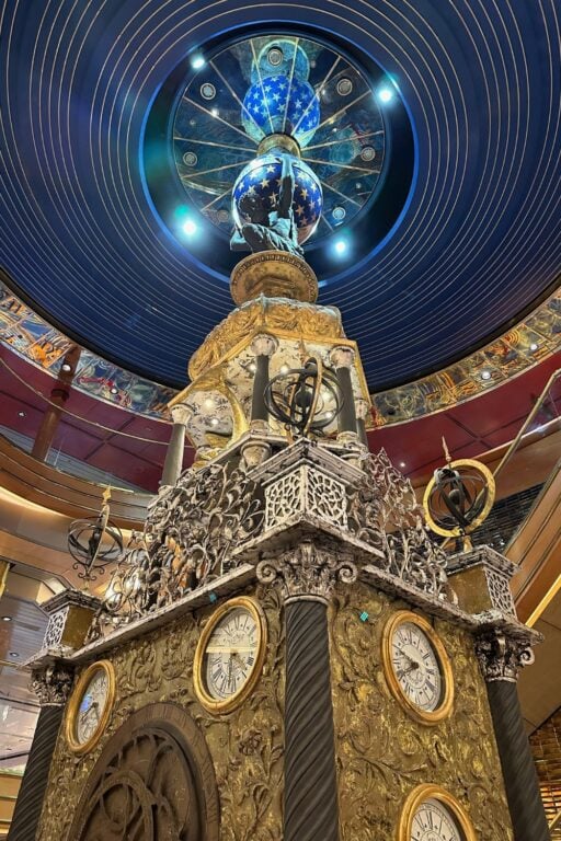 Clock tower at the Borealis atrium.