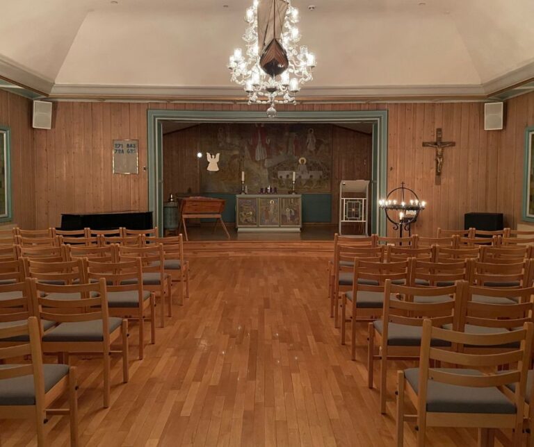 Interior of Svalbard Church.