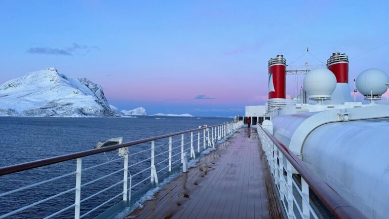 Arctic scenery from Deck 9 of the Fred Olsen Cruise Lines MS Bolette.