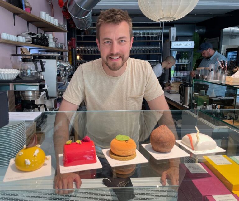 Craig Alibone in his Bodø shop.