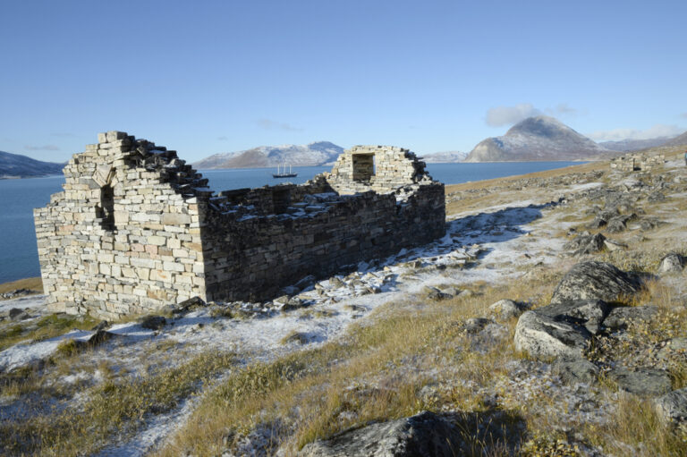Hvalsey church ruins on Greenland.