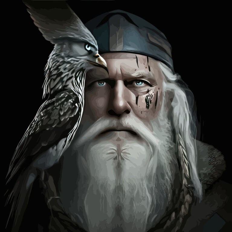 In ancient Norse mythology, Odin was known as the All-Father, a wise and powerful god who presided over the heavens and the earth.