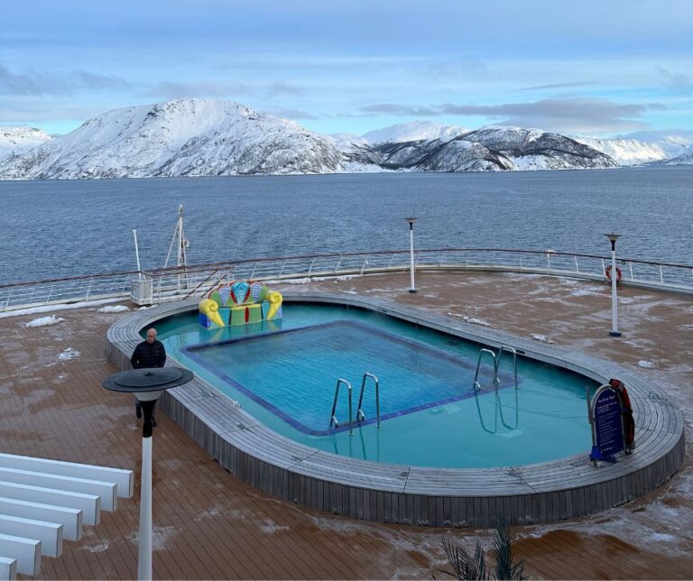 Outdoor pool on the Bolette.