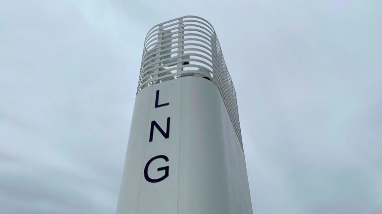 LNG tower on the Havila Capella.