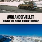 Aurlandsfjellet snow road pin