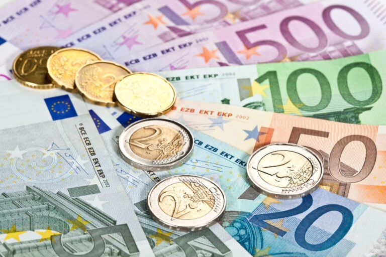 Euro money in Åland.
