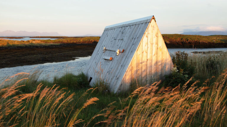 Eider duck house on Vega, Norway.