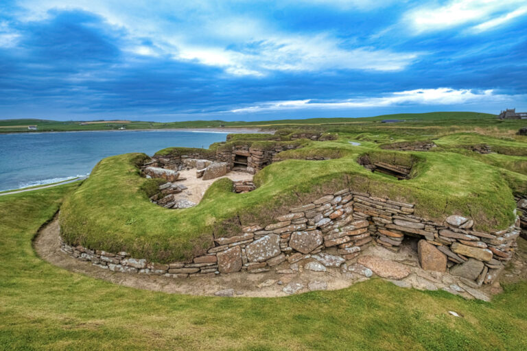 Skara Brae, a stone-built Neolithic settlement in Orkney.