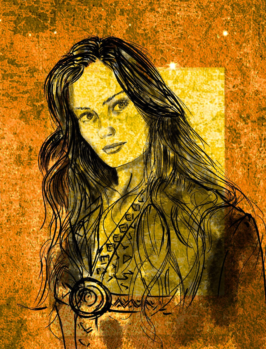 Modern illustration of Freya.