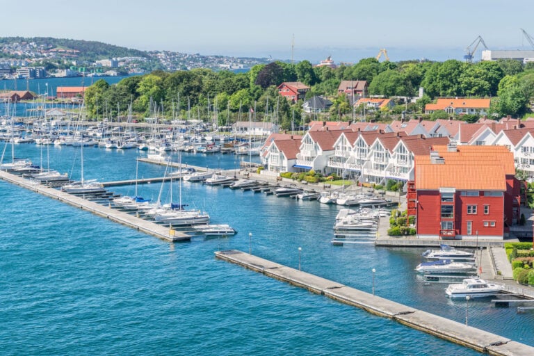 A marina in Stavanger, Norway.