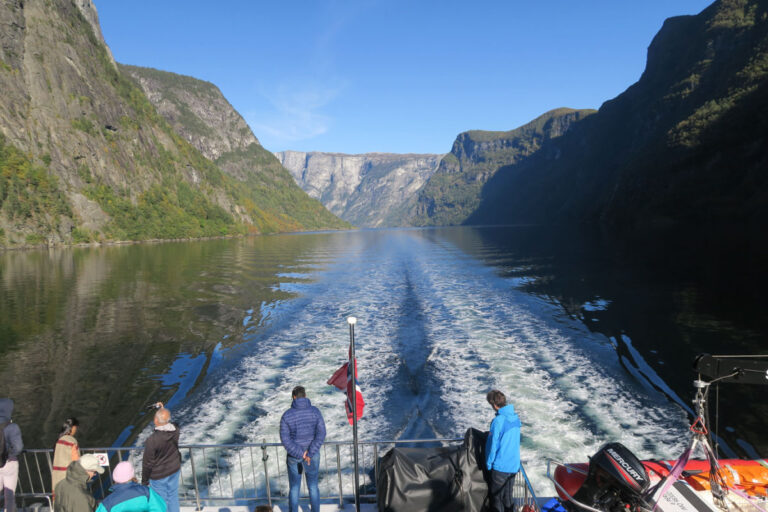 Nærøyfjord in the west Norwegian fjords. Photo: Anny Lie / Shutterstock.com.