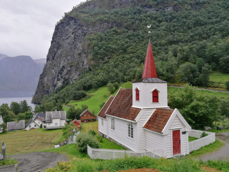 Undredal Stave Church in Fjord Norway region.