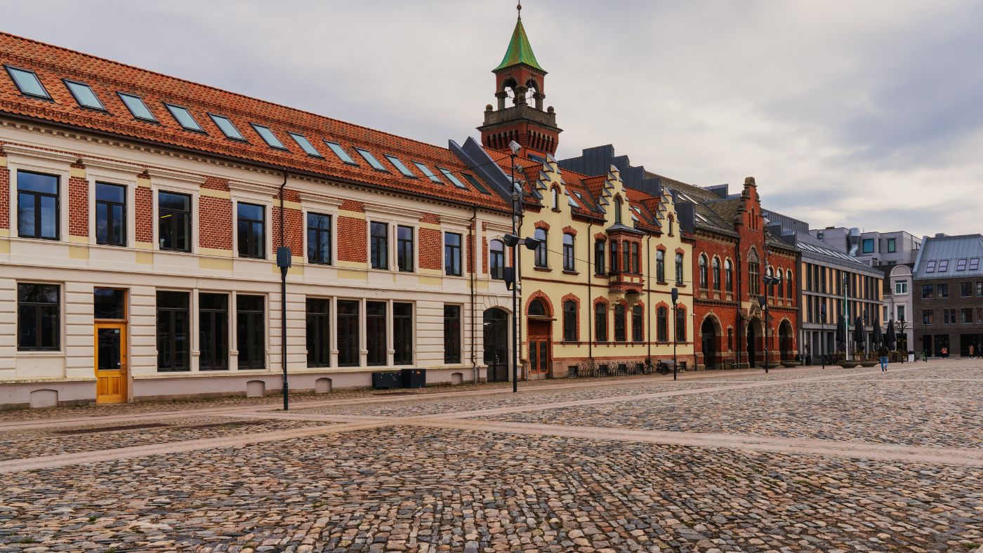 Kristiansand city square.