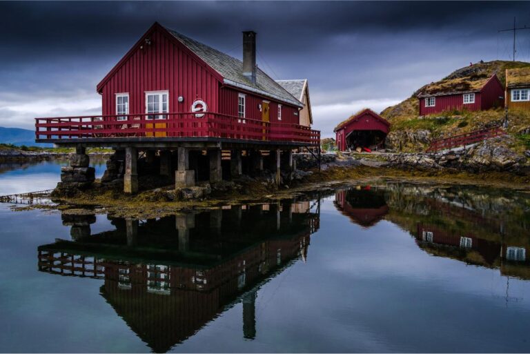 Accommodation on Håholmen island.