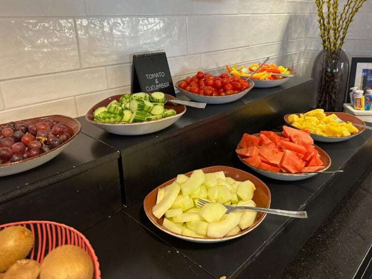 Breakfast buffet at Radisson Blu Tromsø.